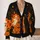 90s Black Cat Halloween Night Scene for Autumn Trick-or-Treat Celebrations and Parties All-over Print Knitted Cardigan - 2