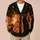 90s Black Cat Halloween Night Scene for Autumn Trick-or-Treat Celebrations and Parties All-over Print Knitted Cardigan - 6