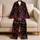 Bold Queen Crown Camo Street Style For Cozy Nights, Lounge Looks, And Women Daily Satin Pajamas Set - 5