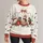Four Festive Cats with Snowflakes for Christmas Gatherings and Cozy Winter Days All-over Print Knitted Sweater - 1
