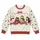 Four Festive Cats with Snowflakes for Christmas Gatherings and Cozy Winter Days All-over Print Knitted Sweater - 4