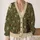 Black Cat and Ghost Halloween Folk Art for Cozy Autumn Witchy Style All-over Print Knitted Cardigan - 2