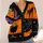 Retro Halloween Black Cat, Ghost and Pumpkin Autumn Style for Women and Fans All-over Print Knitted Cardigan - 4