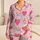 Blush Pink Hearts And Floral Bedtime Gift For Kids And Cozy Lounge Nights At Home Satin Pajamas Set - 1