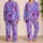Whimsical Lavender Butterfly Sleepwear for Cozy Nights and Giftable Girls' Wardrobes Satin Pajamas Set - 2