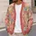 Coral Floral Patchwork Autumn Layering Style For Women Everyday Cozy Wardrobe Look All-over Print Knitted Cardigan - 5