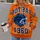 Orange Football Helmet and Navy Stripe Fan Gear for Game Day, Tailgating and Casual Wear All-over Print Hoodie (Lightweight) - 2