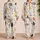 Watercolor Kittens and Spring Florals for Cozy Easter Nights At Home for Girls and Boys Satin Pajamas Set - 2