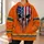 Orange Workwear Skull And Reflective Stripe Look For Bold Everyday Streetwear Style All-over Print Hoodie (Lightweight) - 6