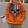 Orange Workwear Skull And Reflective Stripe Look For Bold Everyday Streetwear Style All-over Print Hoodie (Lightweight) - 2