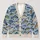 Blue Ocean Fish Motifs for Relaxed Coastal Layering and Everyday Seaside Style All-over Print Knitted Cardigan - 1