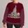 Fairytale Castle and Holiday Park Scene for Christmas Visits and Family Getaways All-over Print Knitted Sweater - 1