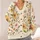 Watercolor Floral Blooms For Relaxed Everyday Layering Women's Spring Summer Style All-over Print Knitted Cardigan - 4
