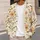 Watercolor Floral Blooms For Relaxed Everyday Layering Women's Spring Summer Style All-over Print Knitted Cardigan - 5
