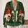 Christmas Gnome Trio With Festive Tree Details For Cozy Holiday Gatherings All-over Print Knitted Cardigan - 2
