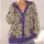 Purple Wildflower Botanical Blooms for Casual Layering and Garden-Inspired Everyday Style All-over Print Knitted Cardigan - 4