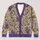 Purple Wildflower Botanical Blooms for Casual Layering and Garden-Inspired Everyday Style All-over Print Knitted Cardigan - 1