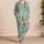 Aqua Dog Breed Collage Gift for Dog Lovers, Casual Comfort for Daily Wear Set Satin Pajamas Set - 4