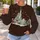 Fairytale Castle, Snowy Tree And Peppermints For Magical Winter Park Family Getaways All-over Print Knitted Sweater - 5