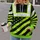 Distressed Lime Flag Stripes for Rugged Outdoor Workwear and Everyday Utility Style All-over Print Hoodie (Lightweight) - 2