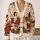Whimsical Cat Living Room Scene for Cozy Everyday Layering and Casual Wardrobe Styling All-over Print Knitted Cardigan - 2