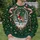 Coquette Reindeer and Pink Bow for Christmas Holiday Cheer All-over Print Knitted Sweater - 6