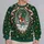 Coquette Reindeer and Pink Bow for Christmas Holiday Cheer All-over Print Knitted Sweater - 2