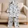 Black Butterfly Sleepwear for Summer Nights, Cottagecore Lounge Style for Women Satin Pajamas Set - 5