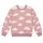 Soft White Cloud Motifs for Cozy Autumn Days and Relaxed Everyday Wear All-over Print Knitted Sweater - 4