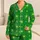 Emerald Green Starburst Geo Lounge Wear For Relaxed Summer Evenings And Travel Days Satin Pajamas Set - 1
