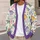 Cute Dinosaur Rainbow Garden Friends for Playful Everyday Layering Kids and Families All-over Print Knitted Cardigan - 5