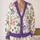 Cute Dinosaur Rainbow Garden Friends for Playful Everyday Layering Kids and Families All-over Print Knitted Cardigan - 2