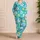 Tropical Florals Resort Sleepwear For Beach Vacations And Summer Gift Giving Satin Pajamas Set - 4