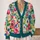 Colorful Floral Blooms for Relaxed Everyday Layering and Daily Commuting Women’s Style All-over Print Knitted Cardigan - 2