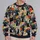Black Cats Among Colorful Wildflowers for Whimsical Everyday Style and Cat Lovers All-over Print Knitted Sweater - 2