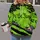 Neon Green Flag and Constitution Motif for Patriotic Workwear and Outdoor Weekends All-over Print Hoodie (Lightweight) - 2
