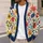 Colorful Wildflower Garden for Everyday Layering and Weekend Outings, Boho Women All-over Print Knitted Cardigan - 5