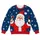 Cheerful Santa With Wine Glass for Festive Christmas Parties and Winter Celebrations All-over Print Knitted Sweater - 4