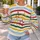 Colorful Star and Stripe Motif for Vintage Casual Outings and Holiday Style All-over Print Knitted Sweater - 5
