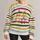 Colorful Star and Stripe Motif for Vintage Casual Outings and Holiday Style All-over Print Knitted Sweater - 1