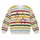 Colorful Star and Stripe Motif for Vintage Casual Outings and Holiday Style All-over Print Knitted Sweater - 4