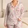 Blush Leopard For Cozy Nights, Spa Days, And Gift Giving For Women Who Love Luxe Satin Pajamas Set - 1