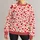 Red Heart Motif for Sweet Everyday Looks and Valentine Celebrations All-over Print Knitted Sweater - 1