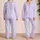 Pastel Heart Sparkle For Relaxed Nights, Giftable Lounging, Sweet Style At Home For Her Satin Pajamas Set - 2