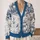 Nautical Sailing Ships And Octopus Ocean Motifs For Beach Days And Coastal Style All-over Print Knitted Cardigan - 2