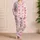 Soft Blush Gingham Hearts For Cozy Lounging, Sleepovers, Gifts, And Relaxed Days Satin Pajamas Set - 4