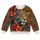 Leopard Face And Tropical Roses For Bold Casual Style And Everyday Wear All-over Print Knitted Sweater - 4