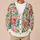 Vibrant Watercolor Wildflower Blooms for Everyday Layering and Garden Gathering Style All-over Print Knitted Cardigan - 6