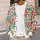 Vibrant Watercolor Wildflower Blooms for Everyday Layering and Garden Gathering Style All-over Print Knitted Cardigan - 5