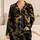 Golden Marble Flow for Cozy Nights, Lounge Days, and Relaxed Home Moments, Women Satin Pajamas Set - 1